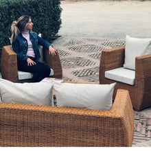 Cargar imagen en el visor de la galería, MAMBA MUEBLES CONJUNTO DE JARDIN MAFUMU DE RATÁN NATURAL SOFAS CONJUNTO DE JARDIN MAFUMU DE RATÁN NATURAL
