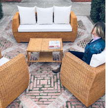 Load image into Gallery viewer, MAMBA MUEBLES CONJUNTO DE JARDIN MAFUMU DE RATÁN NATURAL SOFAS CONJUNTO DE JARDIN MAFUMU DE RATÁN NATURAL
