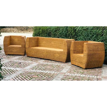 Charger l&#39;image dans la galerie, MAMBA MUEBLES CONJUNTO DE JARDIN MAFUMU DE RATÁN NATURAL SOFAS CONJUNTO DE JARDIN MAFUMU DE RATÁN NATURAL
