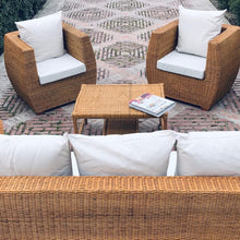 Load image into Gallery viewer, MAMBA MUEBLES CONJUNTO DE JARDIN MAFUMU DE RATÁN NATURAL SOFAS CONJUNTO DE JARDIN MAFUMU DE RATÁN NATURAL
