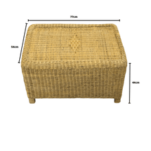 Cargar imagen en el visor de la galería, MAMBA MUEBLES MESA DE MIMBRE NATURAL KASEMASEMA PARA CONJUNTO DE JARDÍN MESA MESA KASEMASEMA DE RATÁN NATURAL PARA EXTERIOR O COMEDOR
