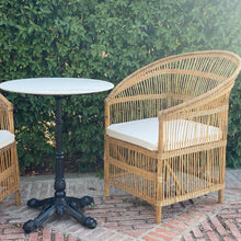 Cargar imagen en el visor de la galería, MAMBA MUEBLES SILLÓN DE MIMBRE MANGOCHI SILLA SILLÓN MANGOCHI DE RATÁN NATURAL PARA EXTERIOR O COMEDOR
