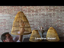 Load and play video in Gallery viewer, NATURAL RATTAN LAMPS FROM MALAWI
