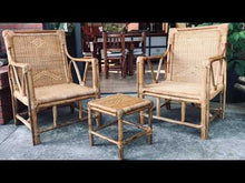 Load and play video in Gallery viewer, NATURAL RATTAN JAMBO CHAIR FOR OUTDOOR OR DINING ROOM
