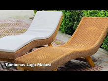 Load and play video in Gallery viewer, LAKE MALAWI NATURAL RATTAN LOUNGE
