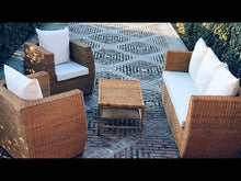 Load and play video in Gallery viewer, MAFUMU ARMCHAIR IN NATURAL RATTAN FOR OUTDOOR OR DINING ROOM
